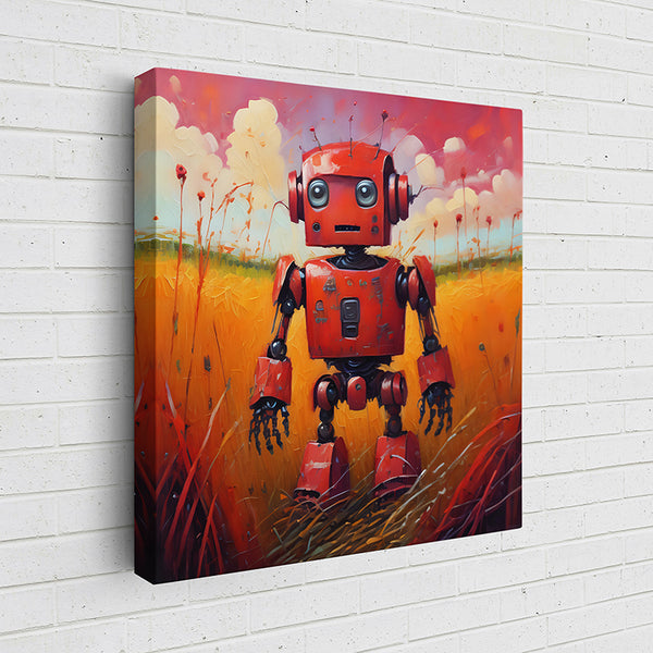 X6M2D Robot in a Field VII - Sightly Prints