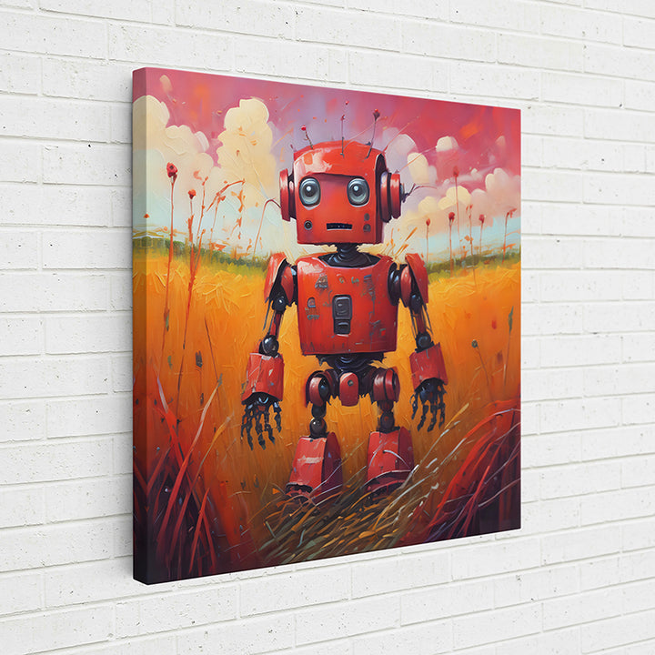 X6M2D Robot in a Field VII - Sightly Prints