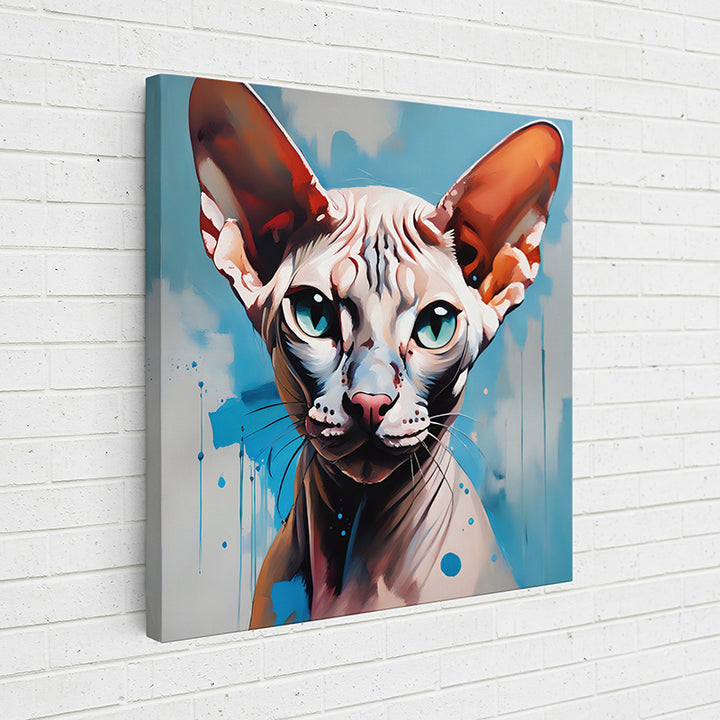 1QQ0V Colorful Feline Portraits: Sphynx I - Sightly Prints