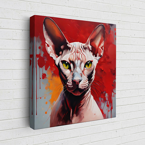 UM5L6 Colorful Feline Portraits: Sphynx VI