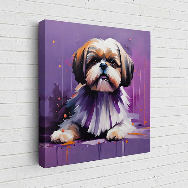 JZI3U Colorful Canine Portraits: Shih Tzu III