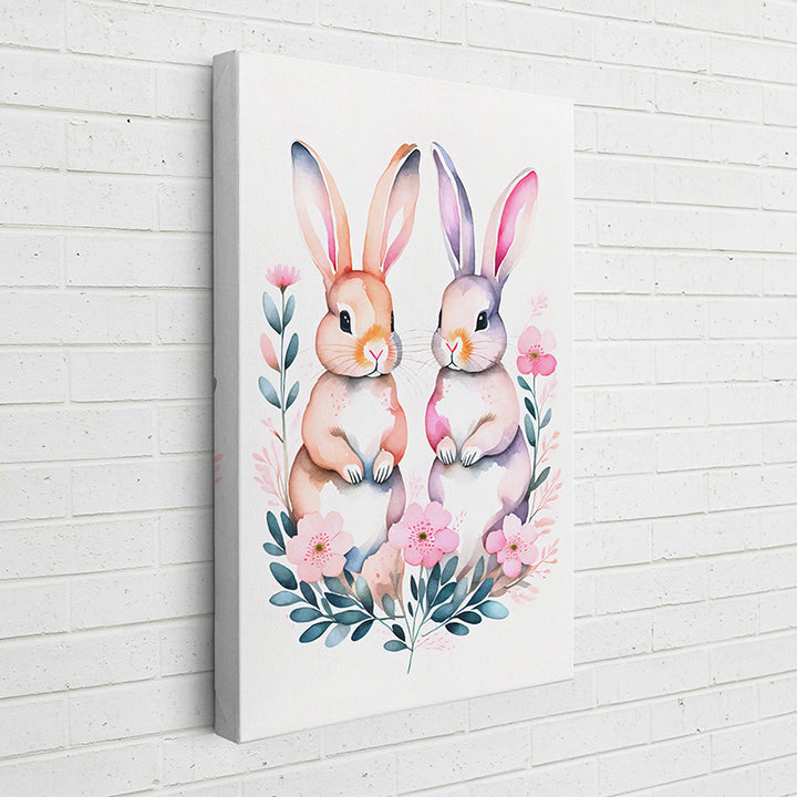 B08WI Watercolor Bunnies 3 - Sightly Prints