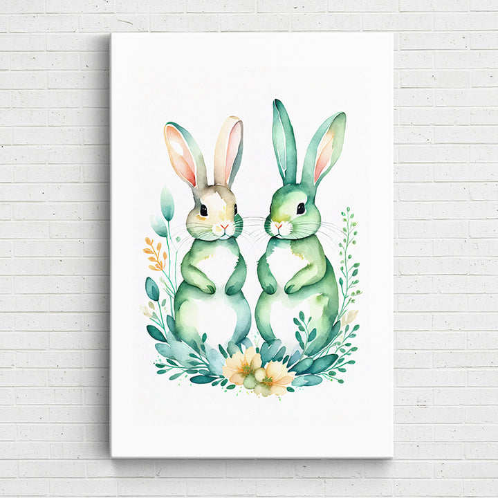 KVOXC Watercolor Bunnies 5 - Sightly Prints