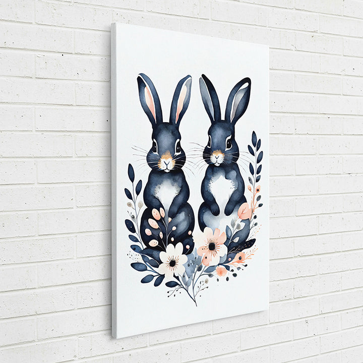 MNSE0 Watercolor Bunnies 7 - Sightly Prints