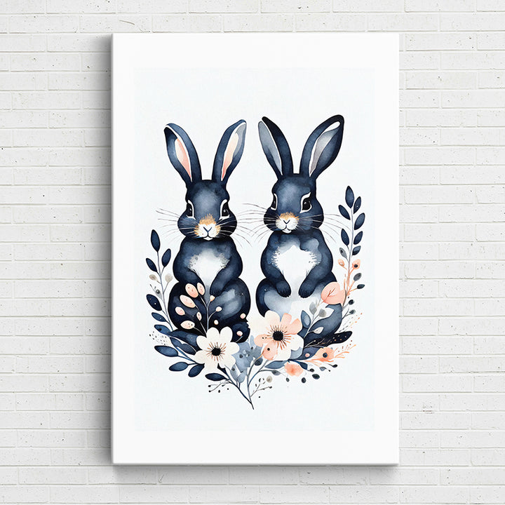 MNSE0 Watercolor Bunnies 7 - Sightly Prints