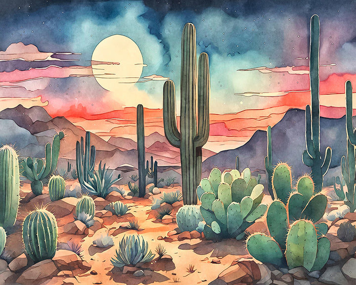 97HTB Watercolor Desert II - Sightly Prints